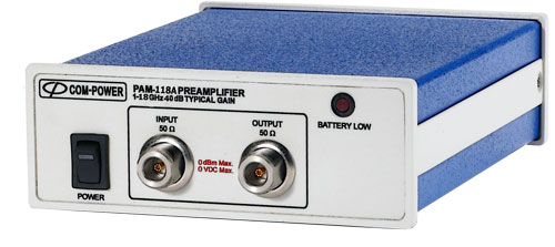 Wideband Microwave Preamplifier: 1 GHz to 18 GHz